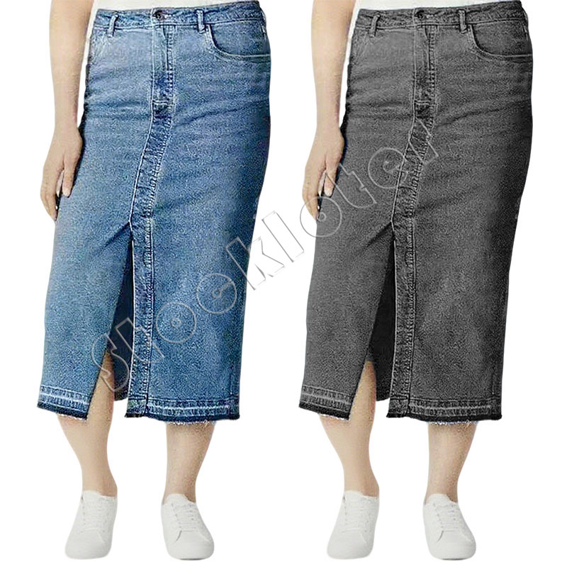 Job lot long jeans skirts for ladies
