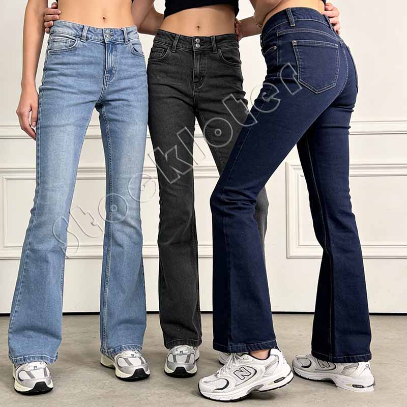 Return stock Ladies Denim Cotton Elastic Jeans