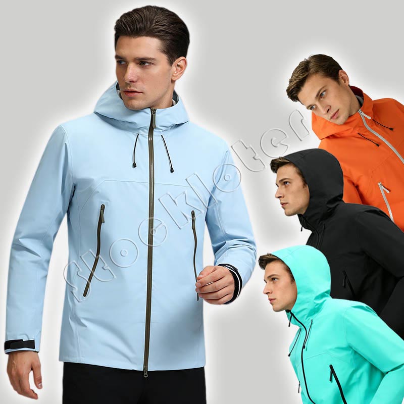 Stock mens Resistant Windproof Hiking Jackets