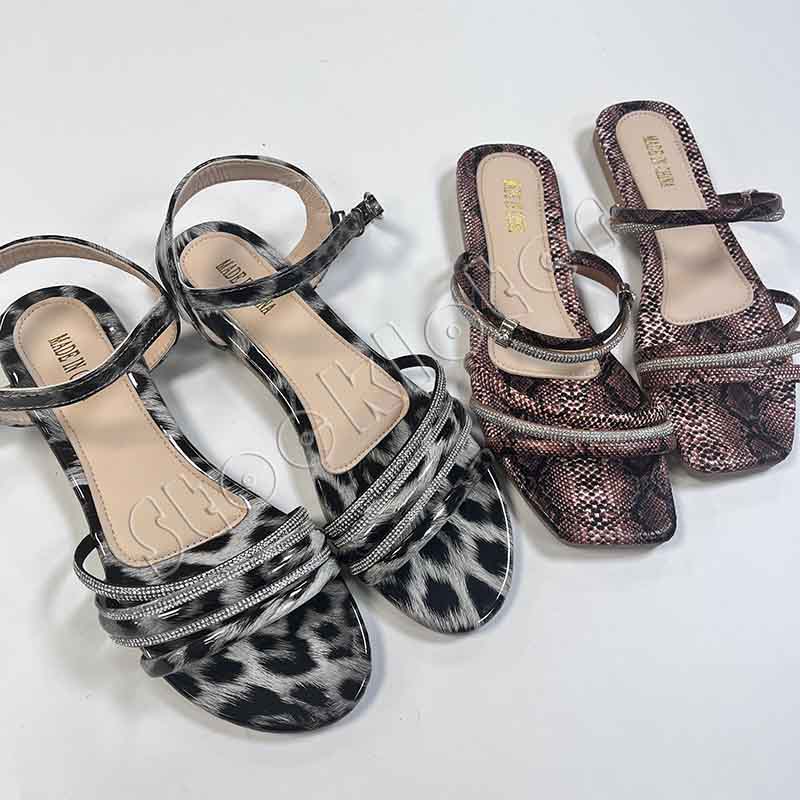 Ladies rhinestone sandals stock